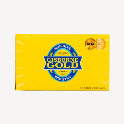 Sunshine Brewery Gisborne Gold 6 Pack