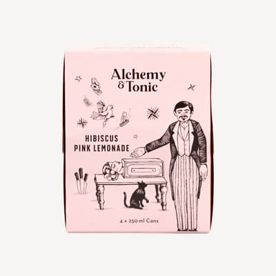 Alchemy & Tonic Hibiscus Pink Lemonade 4 Pack Cans