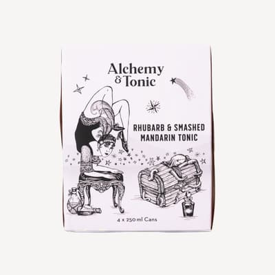 Alchemy And Tonic Rhubarb Smashed Mandarin Tonic 4 Pack