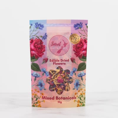 Secret Kiwi Edible Dried Flower - Mixed Botanicals 10g