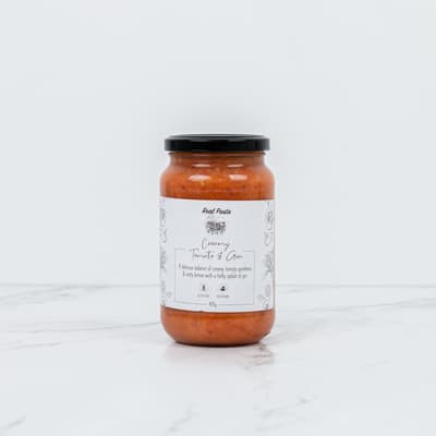 Real Pasta Creamy Tomato And Gin Sauce 400g