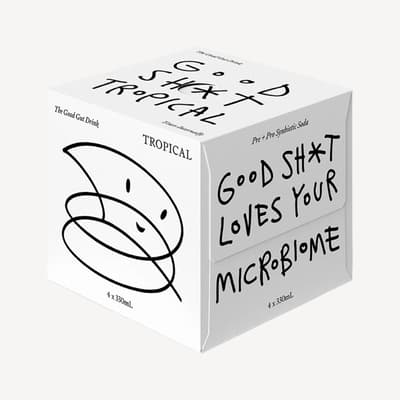 Good Sh*t Pre+Probiotic Soda Tropical 4 Pack