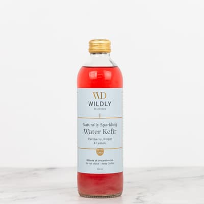 Wildly Delicious Water Kefir Raspberry Lemon Ginger 350ml