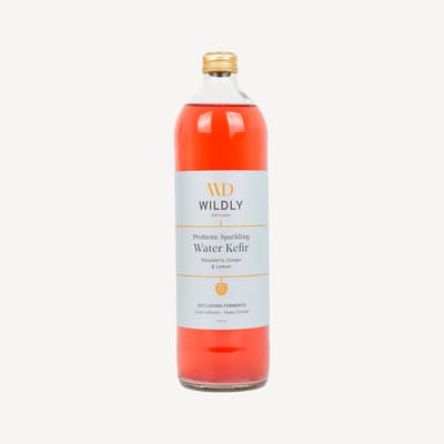 Wildly Delicious Water Kefir Raspberry Lemon And Ginger 750ml