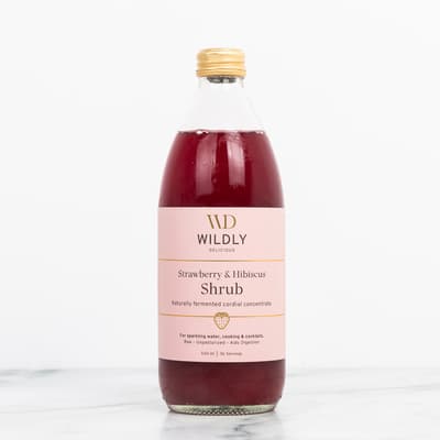 Wildly Delicious Botanical Shrub Strawberry Hibiscus 500ml