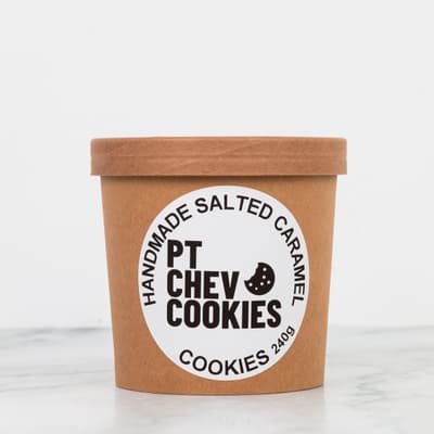 Pt Chev Cookies Salted Caramel Cookies Tub 6 Pack