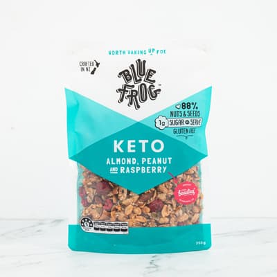 Blue Frog Keto Almond Peanut + Raspberry 350g
