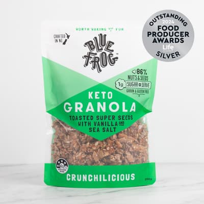 Blue Frog Keto Super Seeds Vanilla And Sea Salt Granola 350g