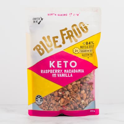 Blue Frog Raspberry, Macadamia & Vanilla Granola 350g