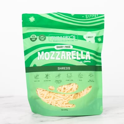 Nudairys Dairy Free Mozzarella Shreds 300g