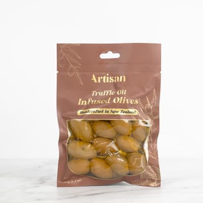 Kiwi Artisan Truffle Oil Infused Olives 150g