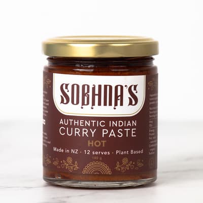 Sobhnas Authentic Hot Curry Paste 180g