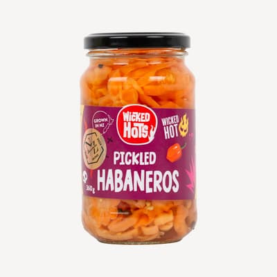 Wicked Hots Pickled Habaneros 360g