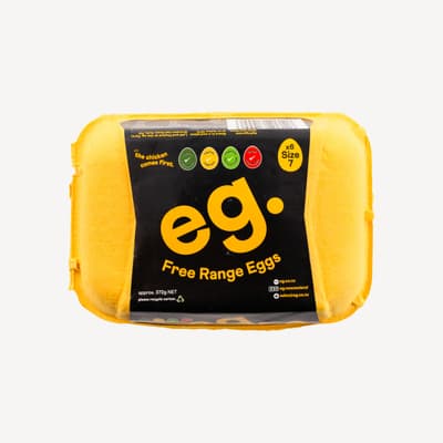 Eg Free Range Eggs Half Dozen 6 Pack