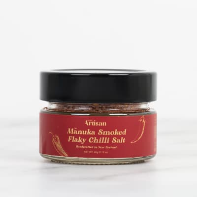 Kiwi Artisan Manuka Smoked Flaky Chilli Salt 160g