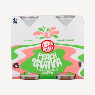 Karma Peach Guava Sparkling juice 4pk