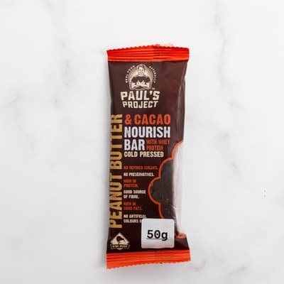 Pauls Project 30 X Peanut Butter & Cacao Bar 60g