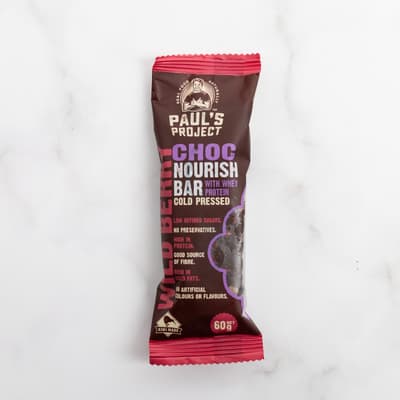 Pauls Project 30 X Wild Berry & Choc Bar 60g