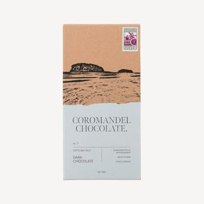 Coromandel Chocolate Opito Bay Salt & 72% Dark 80g