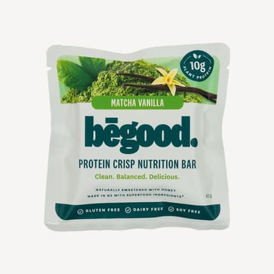 Begood Matcha Vanilla Protein Crisp Bar