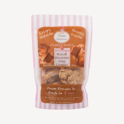 Sanaz Bakehouse Biscoff Choc Chip Cookies 200g