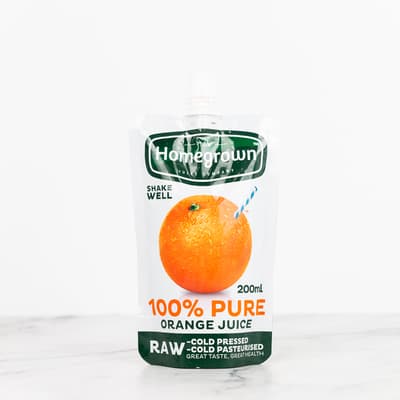 Homegrown Orange Juice 200ml