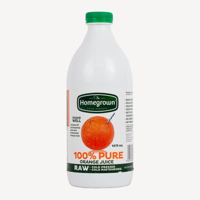 Homegrown Juice Pure Orange Juice 1.475l