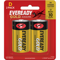 Gold Alkaline D Battery (2pk)
