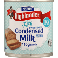 Highlander Lite Sweetened Condensed Milk Can (410g)