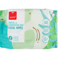 Normal & Combination Skin Facial Wipes (30pk)