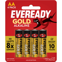 Gold Alkaline AA Battery (4pk)