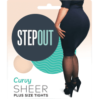 Du Jour Sheer 15 Den Tights Curvy Black (1ea)
