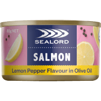Lemon Pepper Flavour In Olive Oil Salmon (85g)