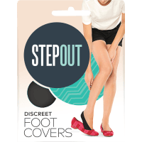 Du Jour Size 4-8 Opaque Discreet Foot Covers Black (ea)