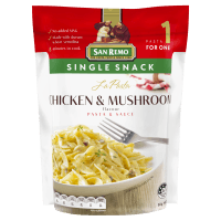 La Pasta Chicken & Mushroom Pasta & Sauce Single Snack (80g)