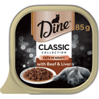 Classic Collection Cuts In Gravy with Beef & Liver Wet Cat Food (85g)