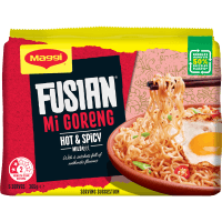 Fusian Mi Goreng Hot & Spicy Noodles Multipack (5 x 73g)