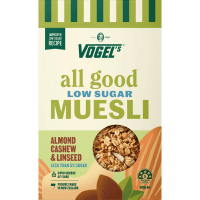 All Good Low Sugar Almond Cashew & Linseed Muesli (500g)