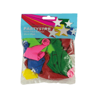 Party Star Smile Face Balloons 30cm (20pk)
