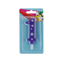 Party Star Number 1 Candle (1pk)