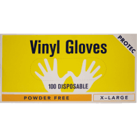 Powder Free X-Large Disposable Vinyl Gloves (100pk)