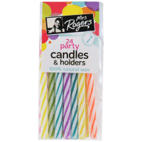 Party Candles & Holders (24pk)