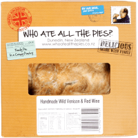 Wild Venison & Red Wine Pie (800g)