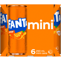 Orange Soft Drink Mini Cans (6 x 250ml)