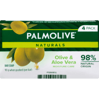 Moisture Care Aloe & Olive Extracts Bar Soap (4 x 90g)