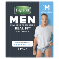 Real Fit Incontinence Underwear Men Medium (8pk)