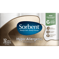 Hypo-Allergenic 3 Ply Long Toilet Rolls (12 x 270 sheets)
