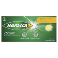 Energy Mango & Orange Flavour Effervescent Tablets (30pk)