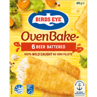Beer Battered 100% Wild Caught NZ Hoki Fillets (425g)