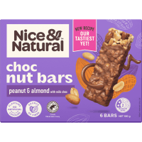Peanut & Almond Choc Nut Bars (6 x 30g)